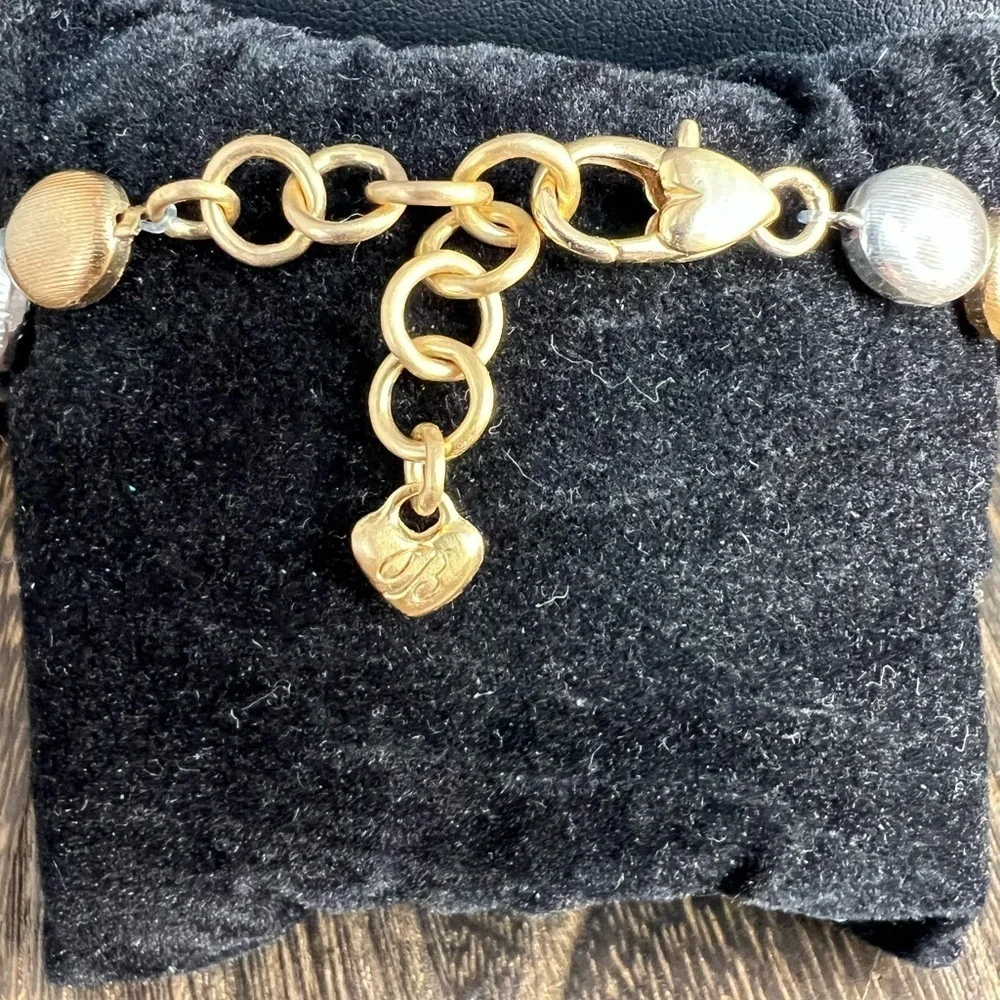 Brighton Silver & Gold Tone Bracelet 7 1/4